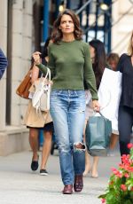 KATIE HOLMES Out Shopping in New York 09/09/2017