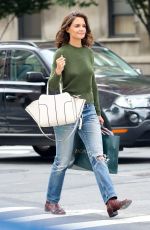 KATIE HOLMES Out Shopping in New York 09/09/2017