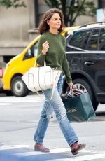 KATIE HOLMES Out Shopping in New York 09/09/2017