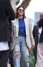 KEDNALL JENNER Arrves at Tom Ford Fashion Show at New York Fashion Week 09/06/2017