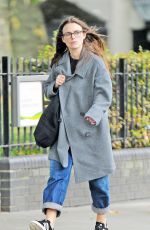 KEIRA KNIGHTLEY Out and About in London 09/12/2017