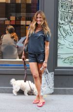 KELLY BENSIMON Out with Her Dog in New York 09/04/2017