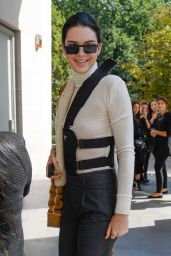 KENDALL JENNER Arrives at Versace Fashion Show in Milan 09/22/2017