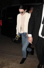 KENDALL JENNER Night Out in Milan 09/20/2017