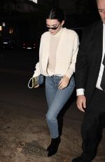 KENDALL JENNER Night Out in Milan 09/20/2017