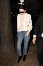 KENDALL JENNER Night Out in Milan 09/20/2017