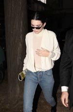 KENDALL JENNER Night Out in Milan 09/20/2017