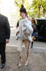 KENDALL JENNER Out at Milan Fashion Week 09/21/2017