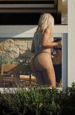 KIM KARDASHIAN in Bikini at a Beach in Malibu 09/20/2017