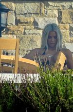 KIM KARDASHIAN in Bikini at a Beach in Malibu 09/20/2017