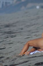 KIM KARDASHIAN in Bikini at a Beach in Malibu 09/20/2017