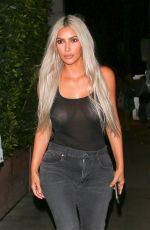 KIM KARDASHIAN Leaves Giorgio Baldi Restaurant in Santa Monica 09/24/2017