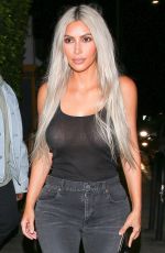 KIM KARDASHIAN Leaves Giorgio Baldi Restaurant in Santa Monica 09/24/2017