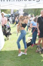 KIMBERLY GARNER with Her Dog at Pupaid 2017 in London 09/02/2017