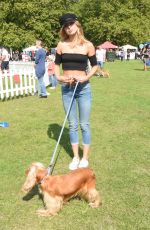 KIMBERLY GARNER with Her Dog at Pupaid 2017 in London 09/02/2017