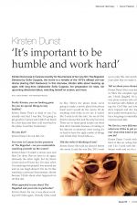 KIRSTEN DUNST in Discover Germany, October 2017
