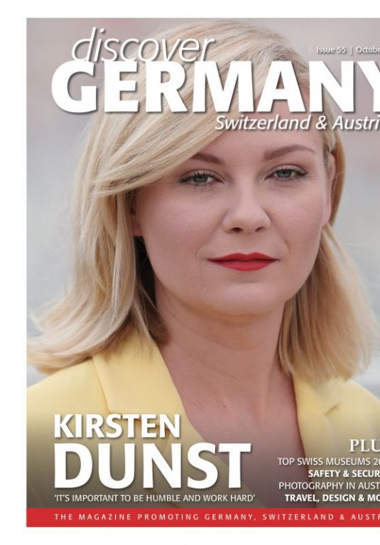KIRSTEN DUNST in Discover Germany, October 2017