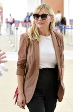 KIRTSEN DUNST Arrives at Airport in Venice for 74th Venice Film Festival 09/02/2017