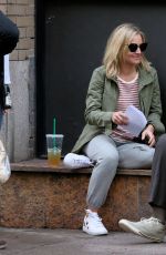 KRISTEN BELL on the Set of Like Father in New York 09/01/2017