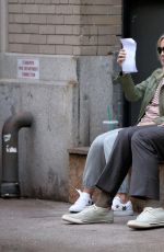 KRISTEN BELL on the Set of Like Father in New York 09/01/2017