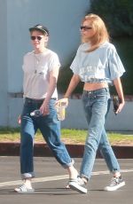KRISTEN STEEWART and STELLA MAXWELL Out for Lunch in Los Angeles 09/24/2017