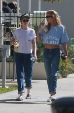 KRISTEN STEEWART and STELLA MAXWELL Out for Lunch in Los Angeles 09/24/2017