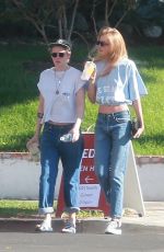 KRISTEN STEEWART and STELLA MAXWELL Out for Lunch in Los Angeles 09/24/2017