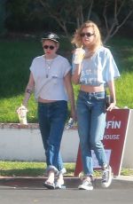 KRISTEN STEEWART and STELLA MAXWELL Out for Lunch in Los Angeles 09/24/2017