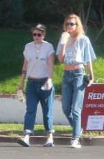 KRISTEN STEEWART and STELLA MAXWELL Out for Lunch in Los Angeles 09/24/2017