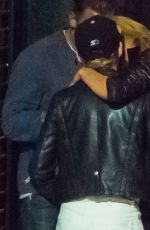 KRISTEN STEWART and STELLA MAXWELL Gets Affectionate Outside a Bar in New York 08/31/2017