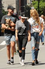 KRISTEN STEWART and STELLA MAXWELL Hold Hands Out in New York 08/31/2017