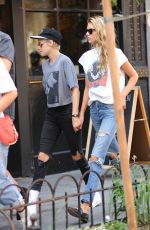 KRISTEN STEWART and STELLA MAXWELL Hold Hands Out in New York 08/31/2017