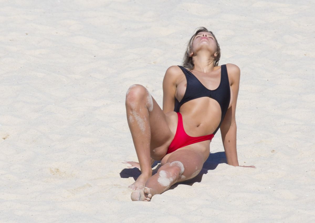 KRISTINA MENDOCA in Bikinis at a Photoshoot on Bondi Beach 09/05/2017.