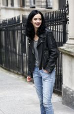 KRYSTEN RITTER on the Set of Jessica Jones in New York 09/20/2017