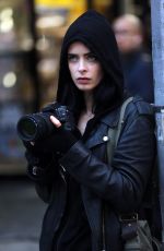 KRYSTEN RITTER on the Set of Jessica Jones in New York 09/20/2017