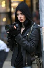 KRYSTEN RITTER on the Set of Jessica Jones in New York 09/20/2017