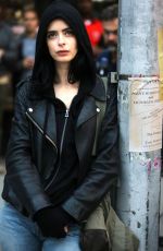 KRYSTEN RITTER on the Set of Jessica Jones in New York 09/20/2017