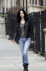 KRYSTEN RITTER on the Set of Jessica Jones in New York 09/20/2017