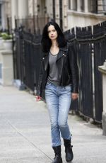 KRYSTEN RITTER on the Set of Jessica Jones in New York 09/20/2017