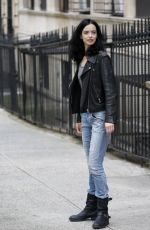 KRYSTEN RITTER on the Set of Jessica Jones in New York 09/20/2017