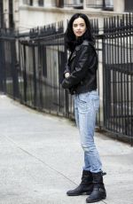 KRYSTEN RITTER on the Set of Jessica Jones in New York 09/20/2017