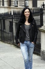KRYSTEN RITTER on the Set of Jessica Jones in New York 09/20/2017
