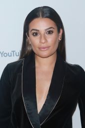 LEA MICHELE at Youtube TV & ABC Tuesday Block Party in New York 09/23/2017
