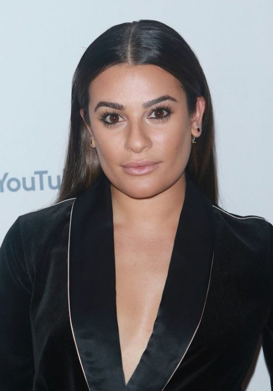 LEA MICHELE at Youtube TV & ABC Tuesday Block Party in New York 09/23/2017