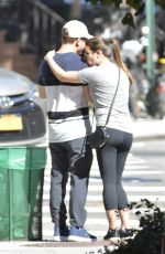 LEA MICHELE Out and About in New York 09/24/2017