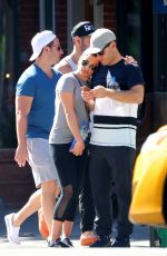 LEA MICHELE Out and About in New York 09/24/2017