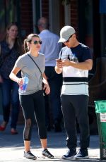 LEA MICHELE Out and About in New York 09/24/2017