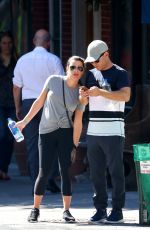 LEA MICHELE Out and About in New York 09/24/2017