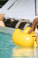 LEIGH-ANNE PINNOCK in Bikini at a Pool in Miami 09/05/2017