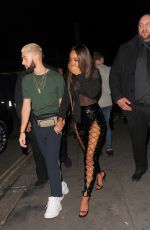 LEIGH-ANNE PINNOCK Leaves Tape Club in London 09/16/2017